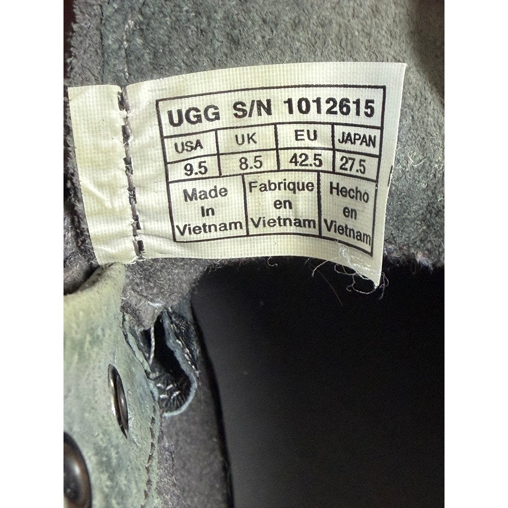 UGG Hoyt Waterproof High Top Sneaker Mens 9.5 Grey Leather Suede 1012615 - Picture 6 of 10
